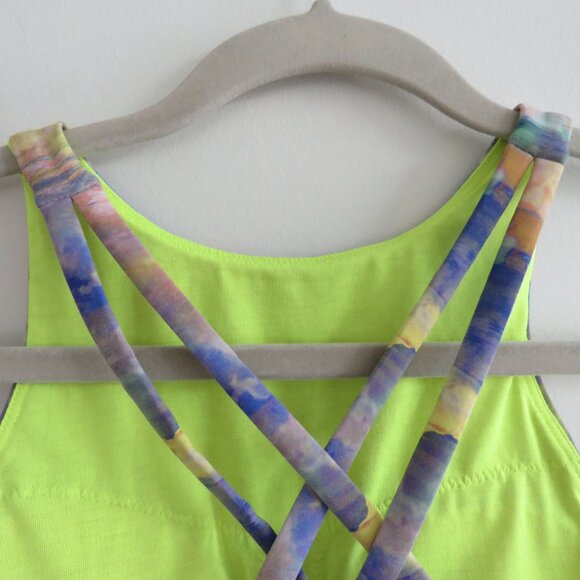 LULULEMON Energy High-Neck Longline Tough Bra Medium Support Altered Nature 4 - Picture 10 of 15